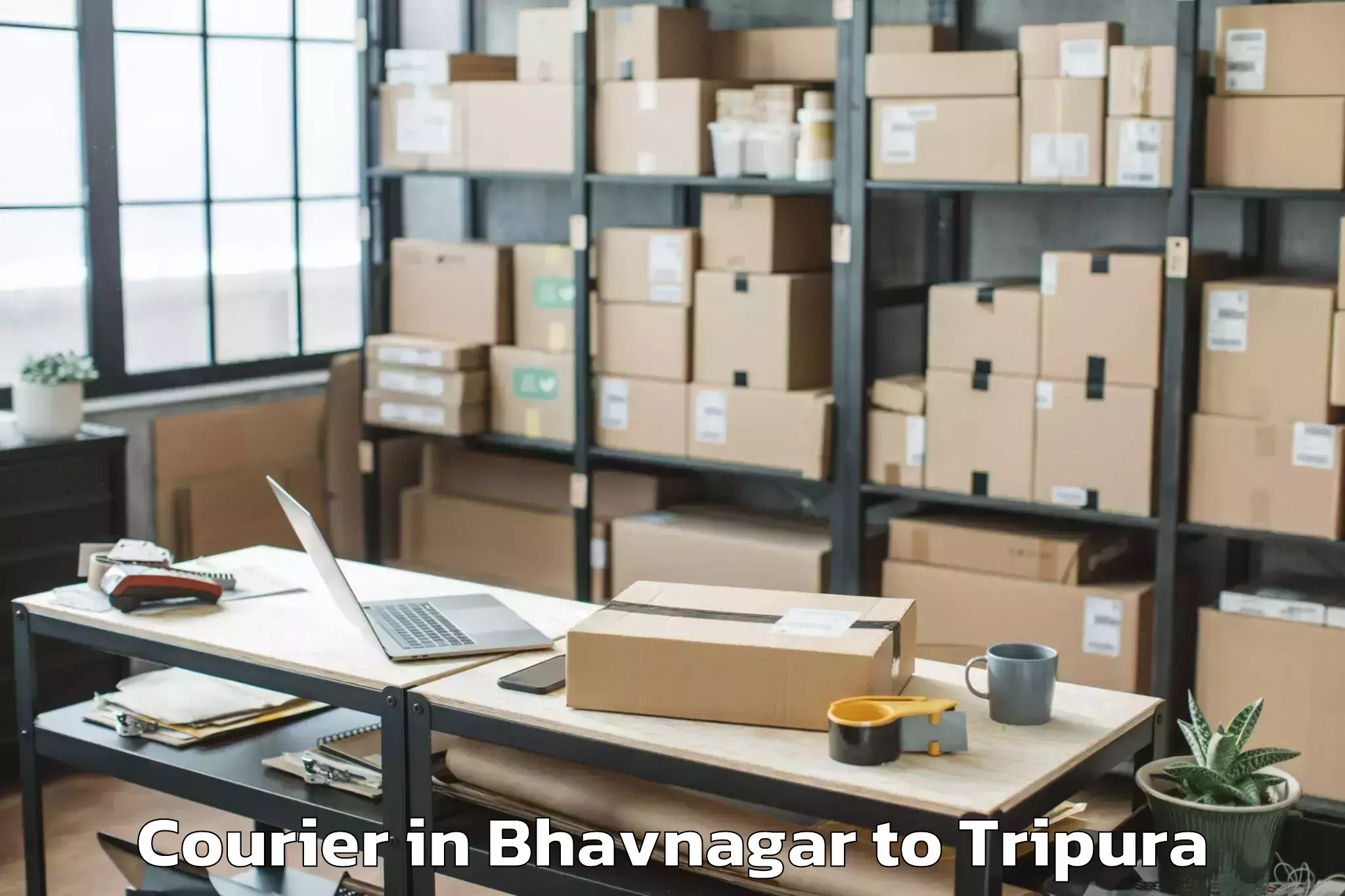 Affordable Bhavnagar to Jampuijala Courier